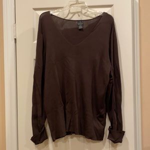 INC rayon blend long-sleeved top